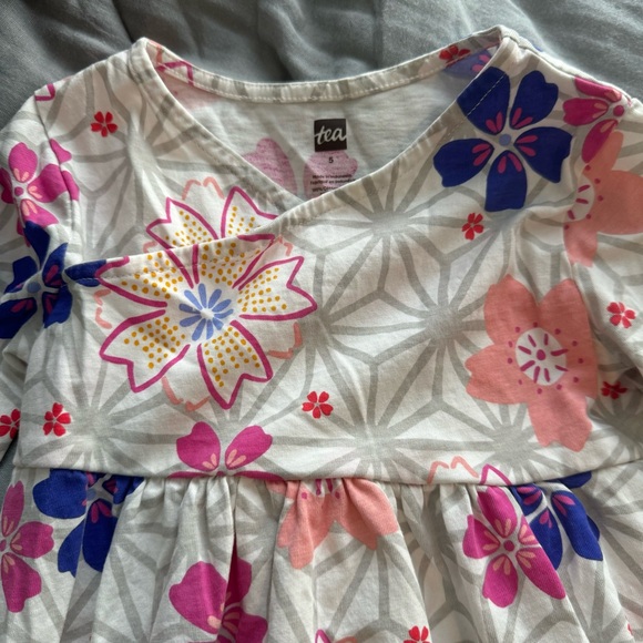 Tea Collection Flower Dress + leggings - Picture 2 of 6